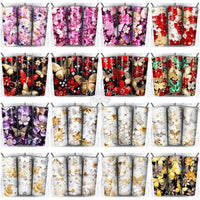 Load image into Gallery viewer, 100 Butterfly Gems Seamless Tumbler Wrap Bundle Jpg
