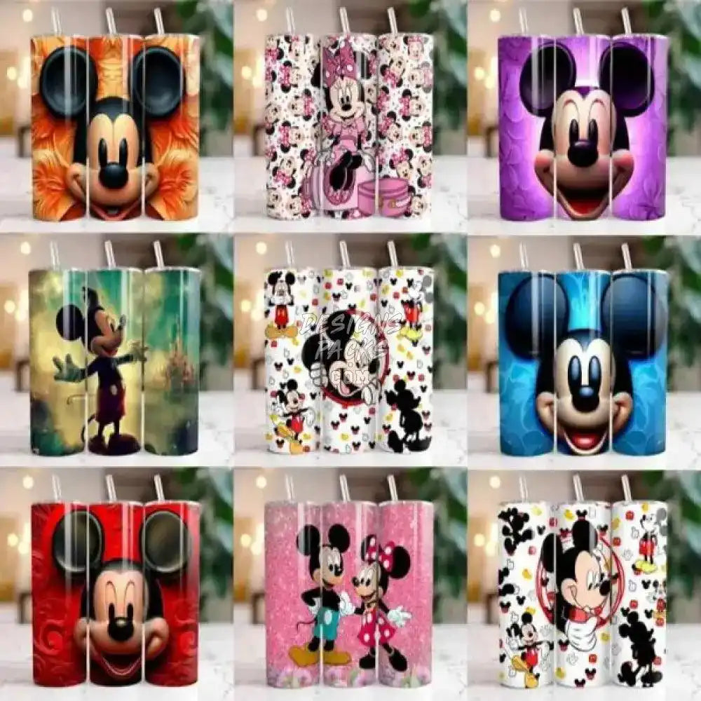 100 Cartoon Mouse Tumbler Wrap Bundle Png