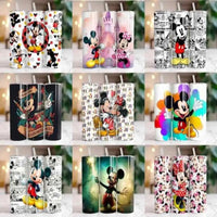 Load image into Gallery viewer, 100 Cartoon Mouse Tumbler Wrap Bundle Png
