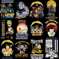 Load image into Gallery viewer, 100 Chargers MEGA Los Angeles Football Team Designs Bundle PNG
