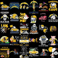 Load image into Gallery viewer, 100 Chargers MEGA Los Angeles Football Team Designs Bundle PNG
