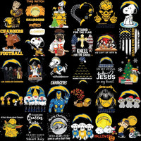 Load image into Gallery viewer, 100 Chargers MEGA Los Angeles Football Team Designs Bundle PNG

