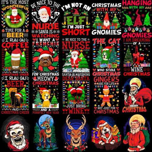 100 Christmas Mixed Niches Designs Bundle Png
