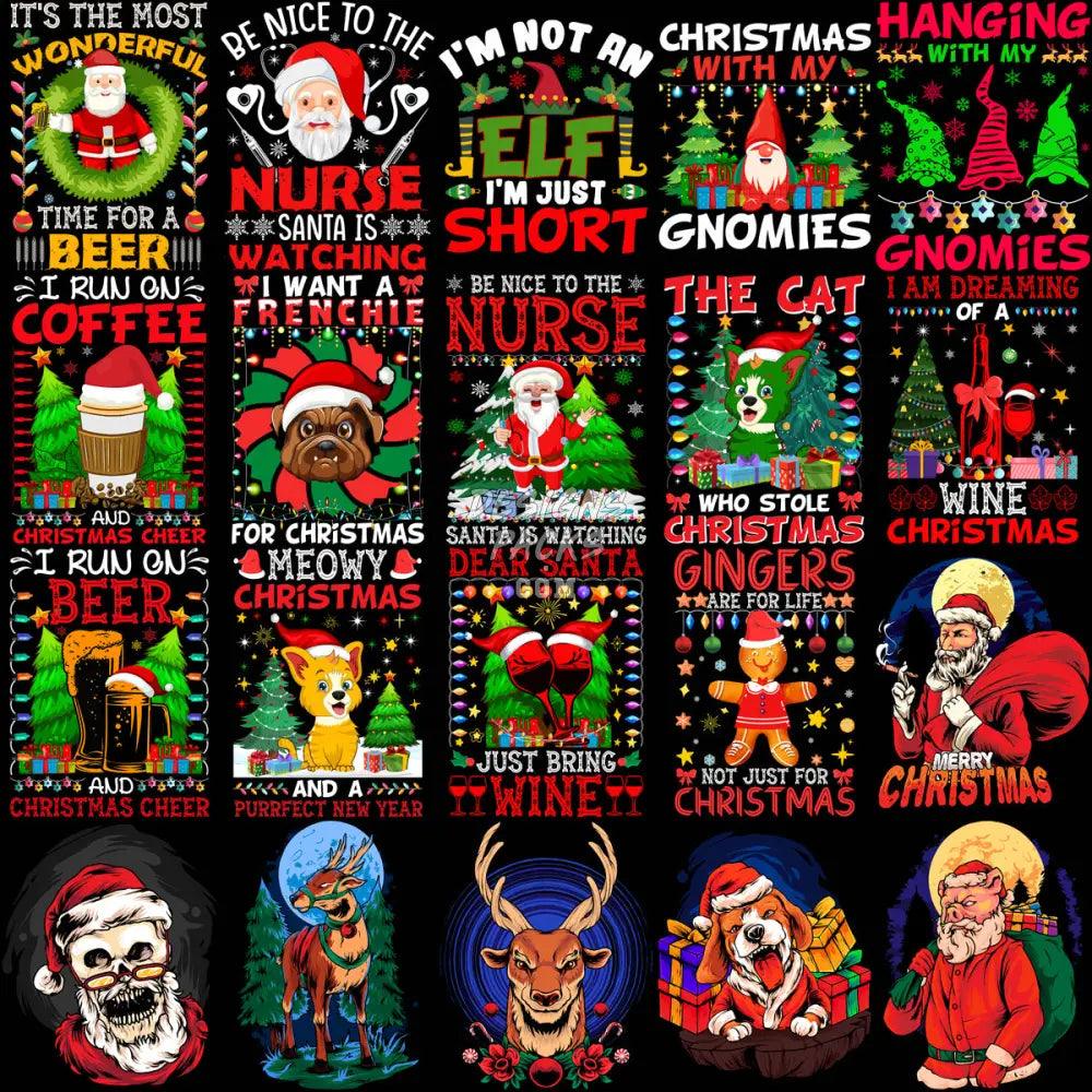 100 Christmas Mixed Niches Designs Bundle Png