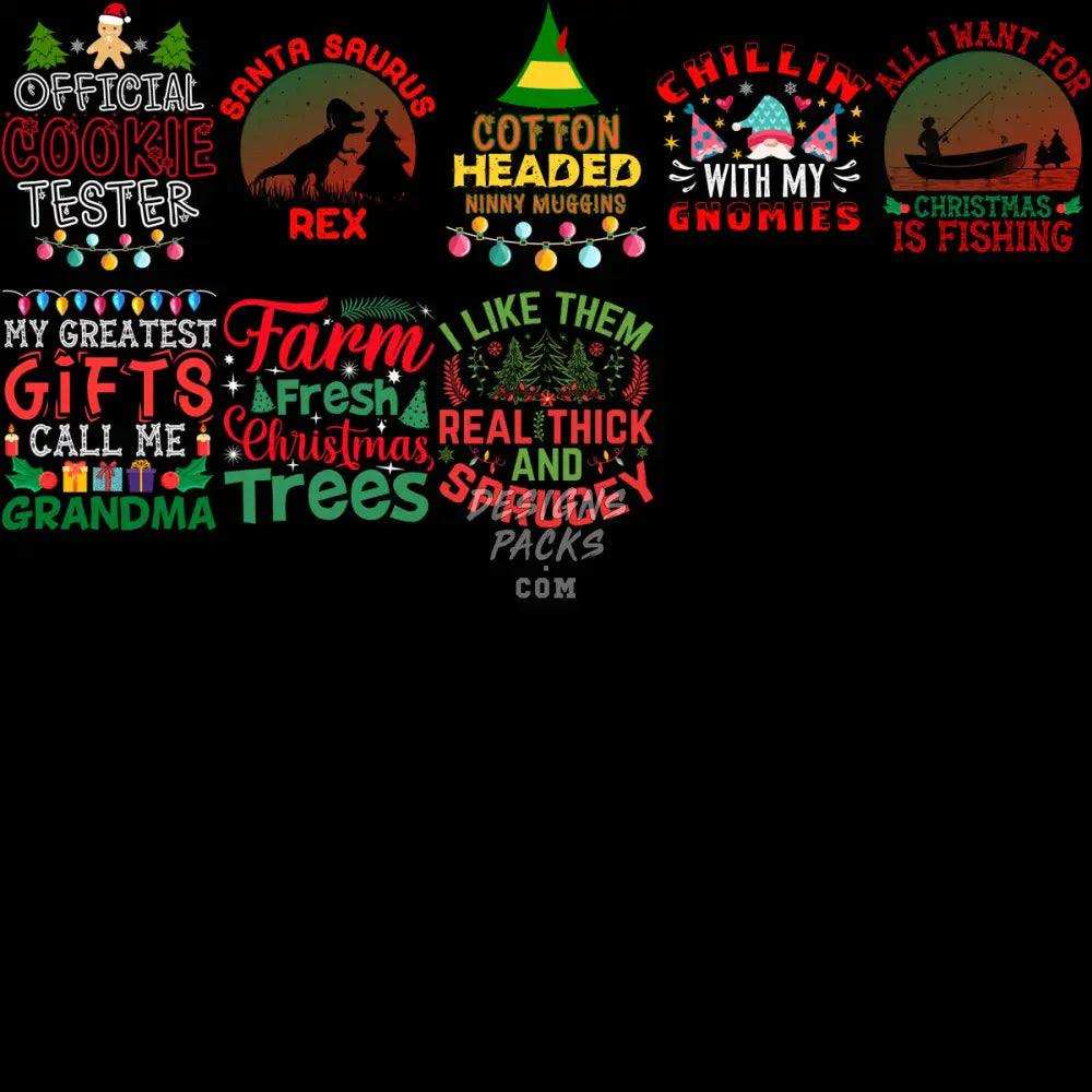 100 Christmas Mixed Niches Designs Bundle Png