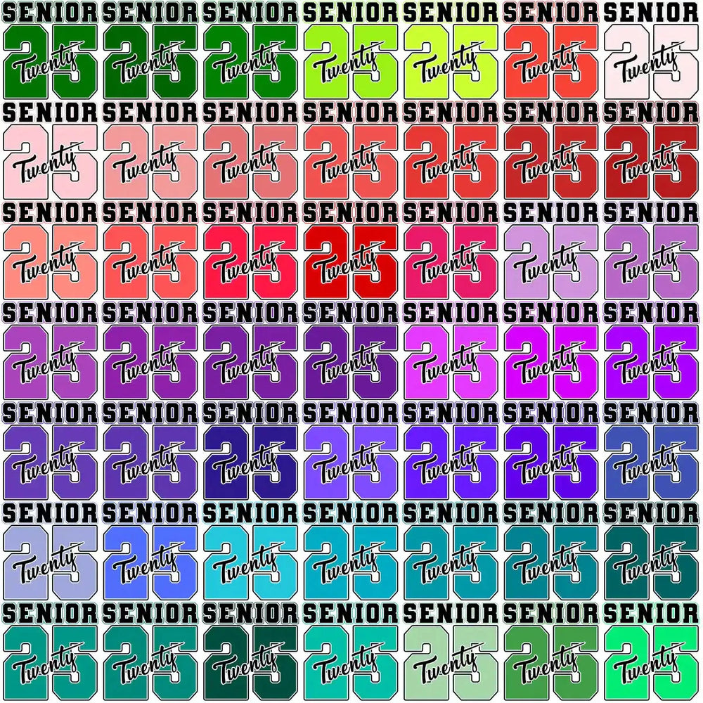 100 Class Of 2025 Senior Graduation College Designs Bundle PNG