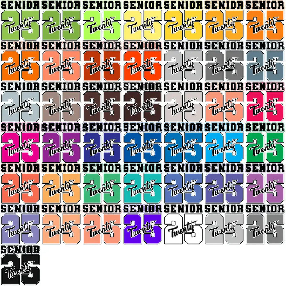 100 Class Of 2025 Senior Graduation College Designs Bundle PNG