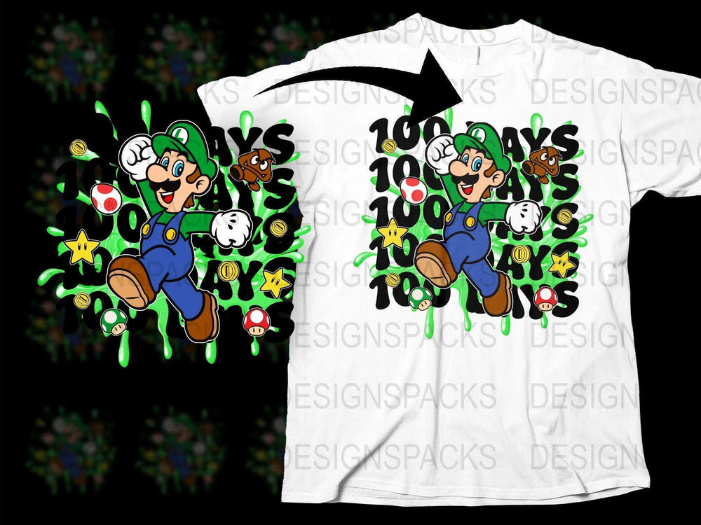 Super Mario Brothers Inspired T-Shirt, Colorful Gaming Graphic Tee, Unisex Kids and Adult Sizes