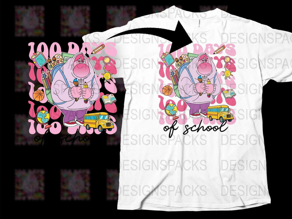 Cute Pink Elephant T-Shirt, Back to School Bus Design, Fun Kids Graphic Tee, Colorful Unisex Shirt