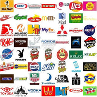 Load image into Gallery viewer, 100 Funny Brands Logos Parody Designs Bundle PNG
