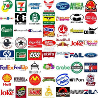 Load image into Gallery viewer, 100 Funny Brands Logos Parody Designs Bundle PNG
