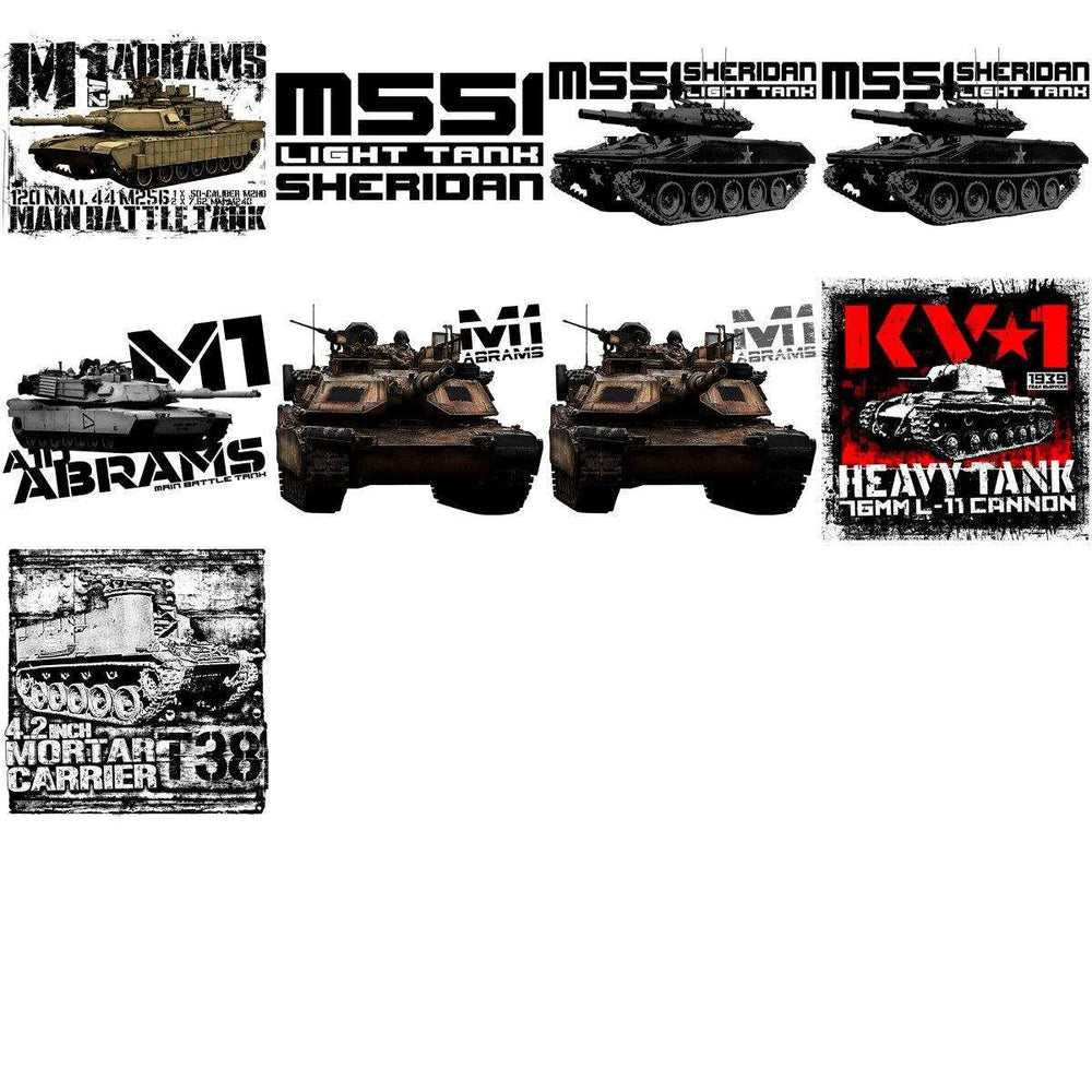 100 Tank Military War Fighting Designs Bundle PNG