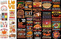 Load image into Gallery viewer, 1000 Thanksgiving Designs Bundle PNG designspacks
