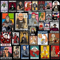 Load image into Gallery viewer, 102 Famous Caricature Designs Bundle PNG designspacks
