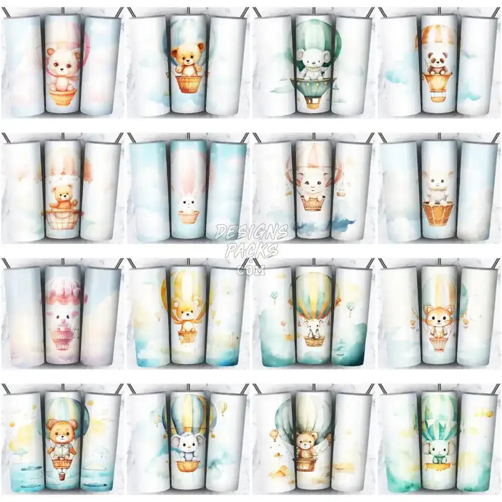 102 Animals Air Balloon Tumbler Wrap Bundle Jpg