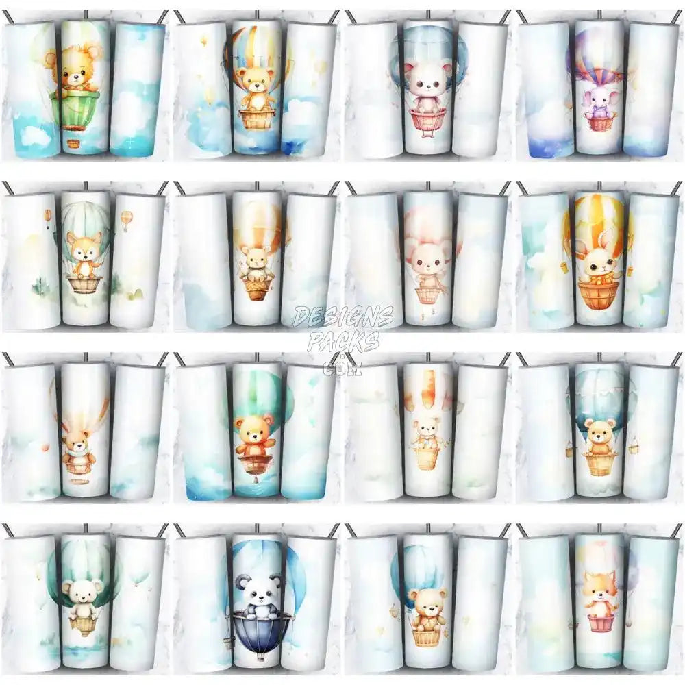 102 Animals Air Balloon Tumbler Wrap Bundle Jpg