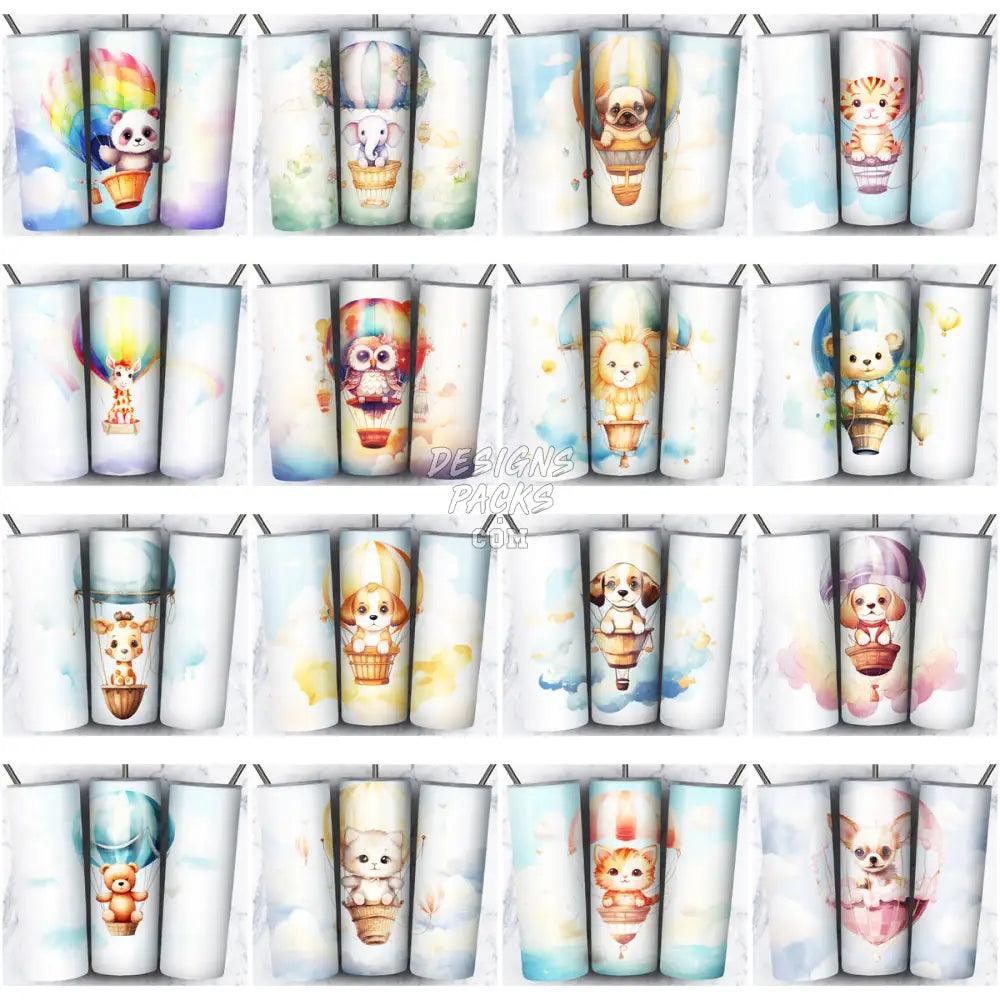 102 Animals Air Balloon Tumbler Wrap Bundle Jpg