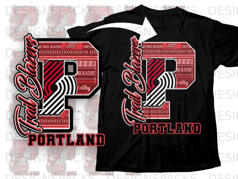 Portland Trail Blazers Graphic Tee for Fans
