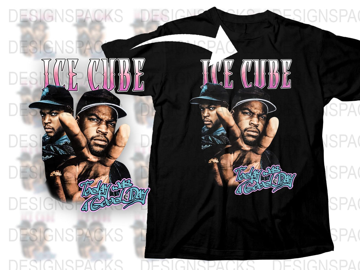 Ice Cube Today's Good Day T-Shirt, Vintage Rap Tee, Hip Hop Music Fan, Retro Graphic Shirt, Black Cotton Top, Urban Streetwear