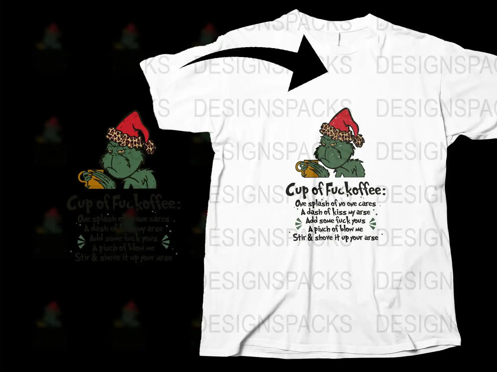Funny Dinosaur T-Shirt, Cup of F*ckoffee Quote, Graphic Tee, Adult Humor, Cotton Shirt, Casual Wear, Unique Design, Gift Idea