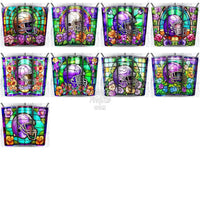 Load image into Gallery viewer, 104 Football Helmet Stained Glass Tumbler Wrap Bundle Jpg
