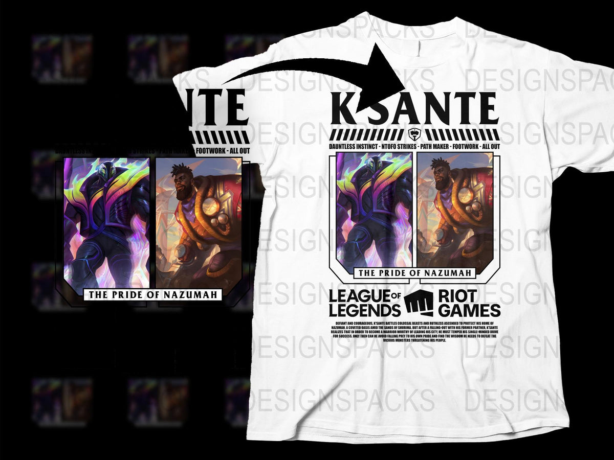 League of Legends Inspired T-Shirt, The Pride of Nazumah Design, Unisex Gaming Apparel, Vibrant Colors