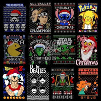 Load image into Gallery viewer, 106 Popculture Ugly Christmas Designs Bundle PNG designspacks
