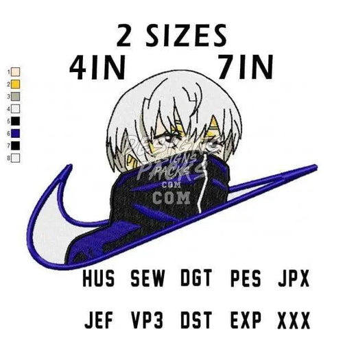 Toge Inumaki Anime Embroidery Design
