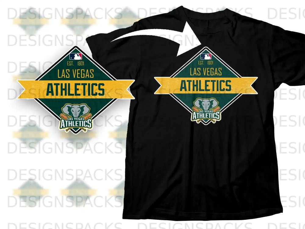 Las Vegas Athletics Est. 1901 Black T-Shirt