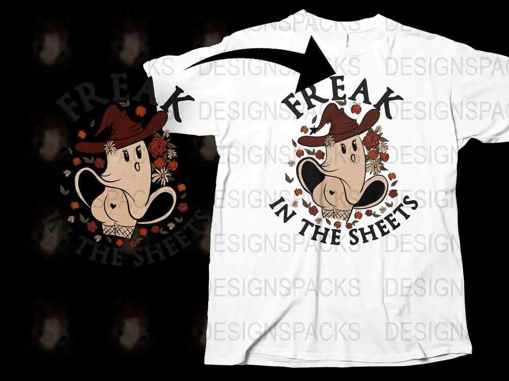 Funny Coffee Mug T-Shirt, Freak In The Sheets Graphic Tee, Quirky Hipster Clothing, Unique Gift Idea