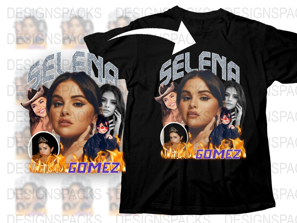 Selena Gomez Fan T-Shirt, Pop Music Star Graphic Tee, Trendy Celebrity Shirt, Unique Gift Idea