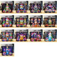 Load image into Gallery viewer, 108 Christmas Led Lights Cartoon Mix Tumbler Wrap Bundle Jpg
