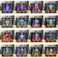 Load image into Gallery viewer, 108 Christmas Led Lights Cartoon Mix Tumbler Wrap Bundle Jpg
