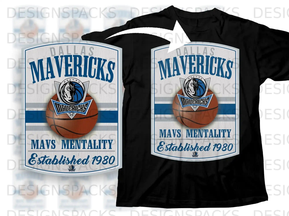 Dallas Mavericks Mavs Mentality Established 1980 Shirt