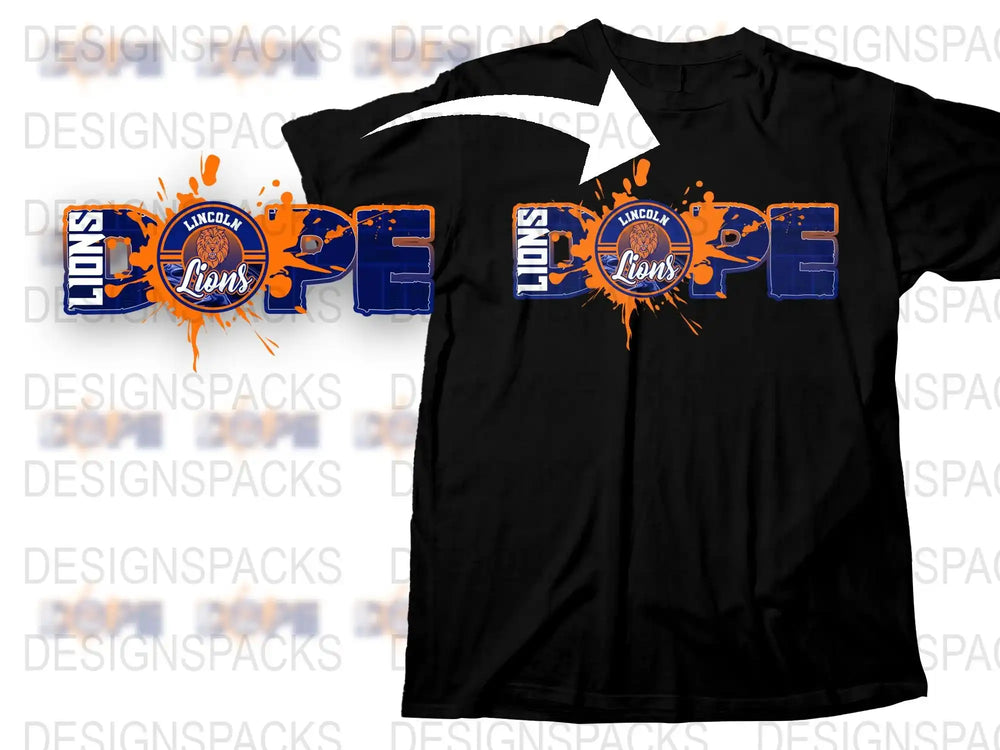 Detroit Lions Hope Graphic T-Shirt, Unisex Black Tee, Sports Fan Apparel, Football Season Wear