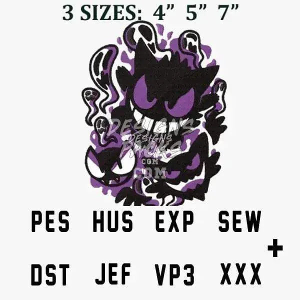 Anime Monsters Ball Embroidery Design