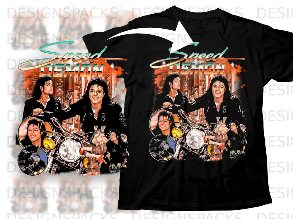 Speed Demon Graphic T-Shirt Retro Music Art
