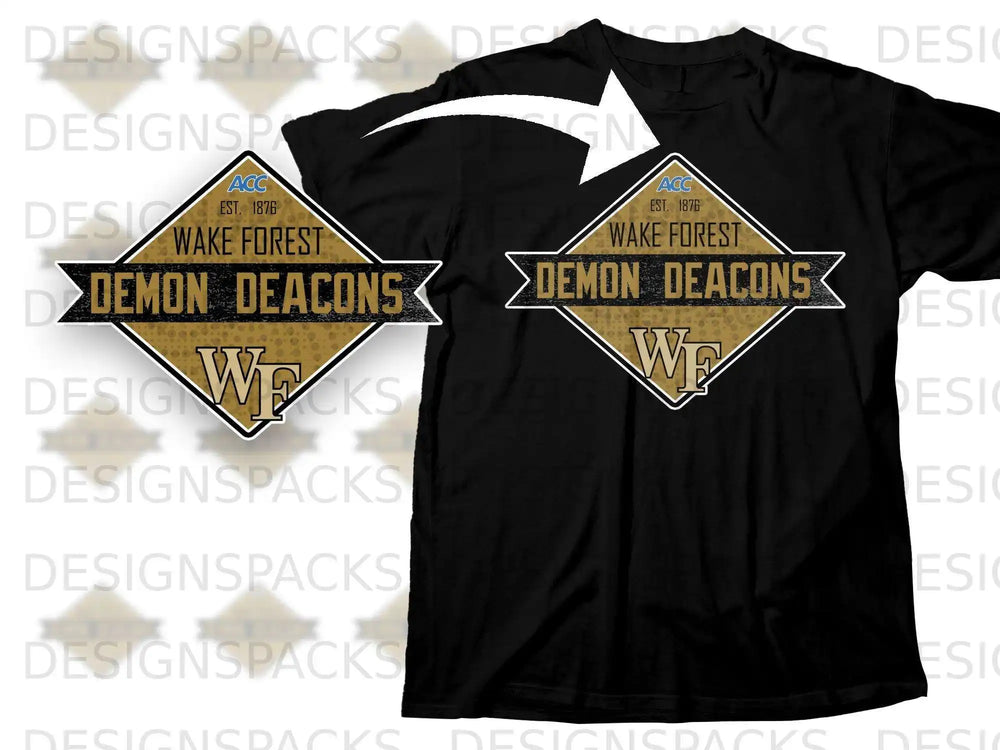 Wake Forest Demon Deacons ACC Est. 1834 Graphic Shirt