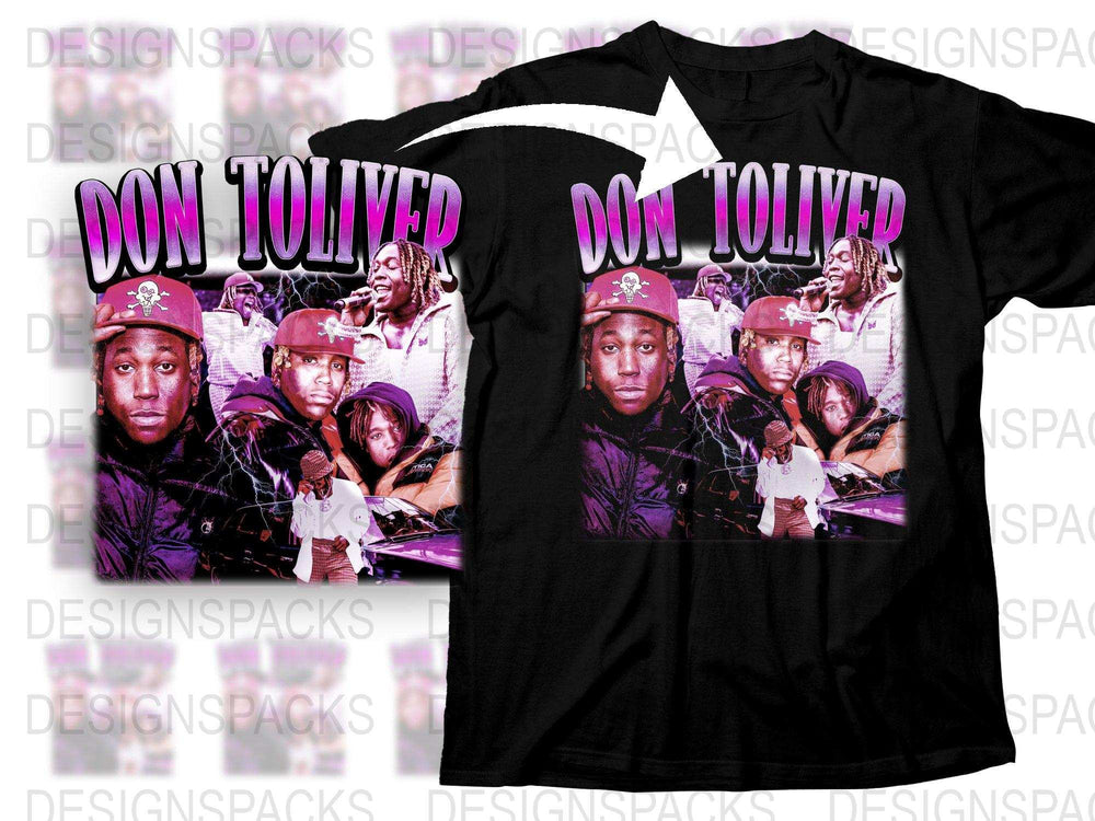 Don Toliver Graphic T-Shirt, Hip Hop Artist Inspired Tee, Trendy Music Fan Merch, Unisex Black Cotton Shirt