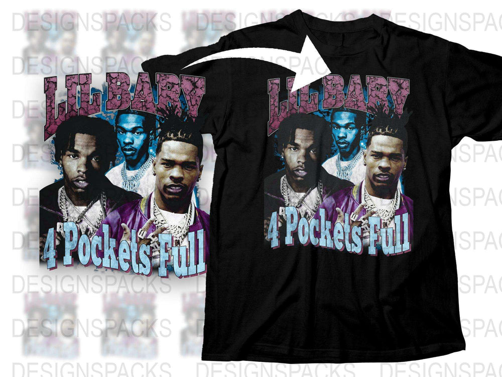 Hip Hop Artist Graphic T-Shirt, Vintage Rap Tee, 4 Pockets Full, Urban Streetwear, Music Fan Shirt, Cool Casual Fashion Top