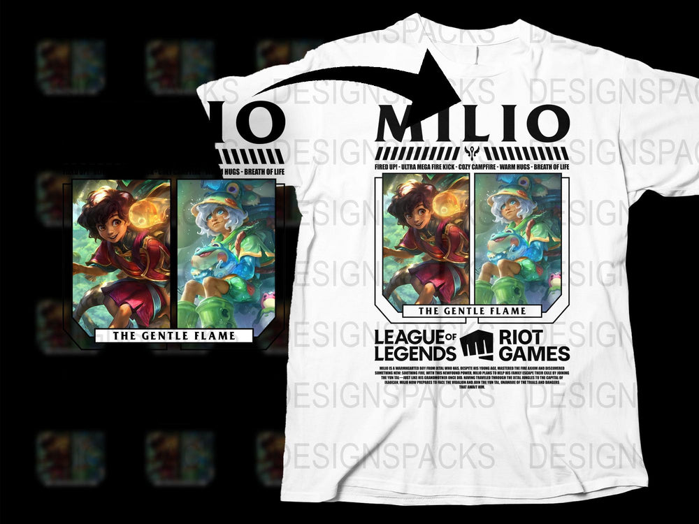 League of Legends T-Shirt, The Gentle Flame Design, Colorful Graphic Tee, Gamer Apparel