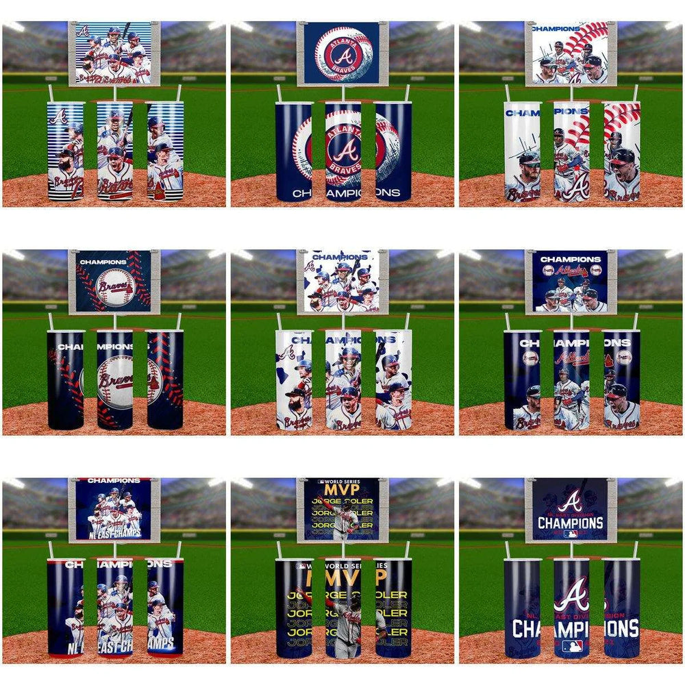 11 Atlanta Braves World Series Champions Tumbler Wrap Designs Bundle JPG