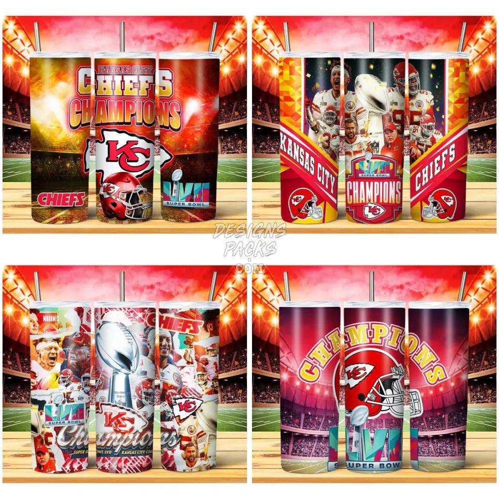 11 Chiefs Super Bowl Champions Lvii Tumbler Wrap Bundle Jpg