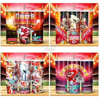 Load image into Gallery viewer, 11 Chiefs Super Bowl Champions Lvii Tumbler Wrap Bundle Jpg
