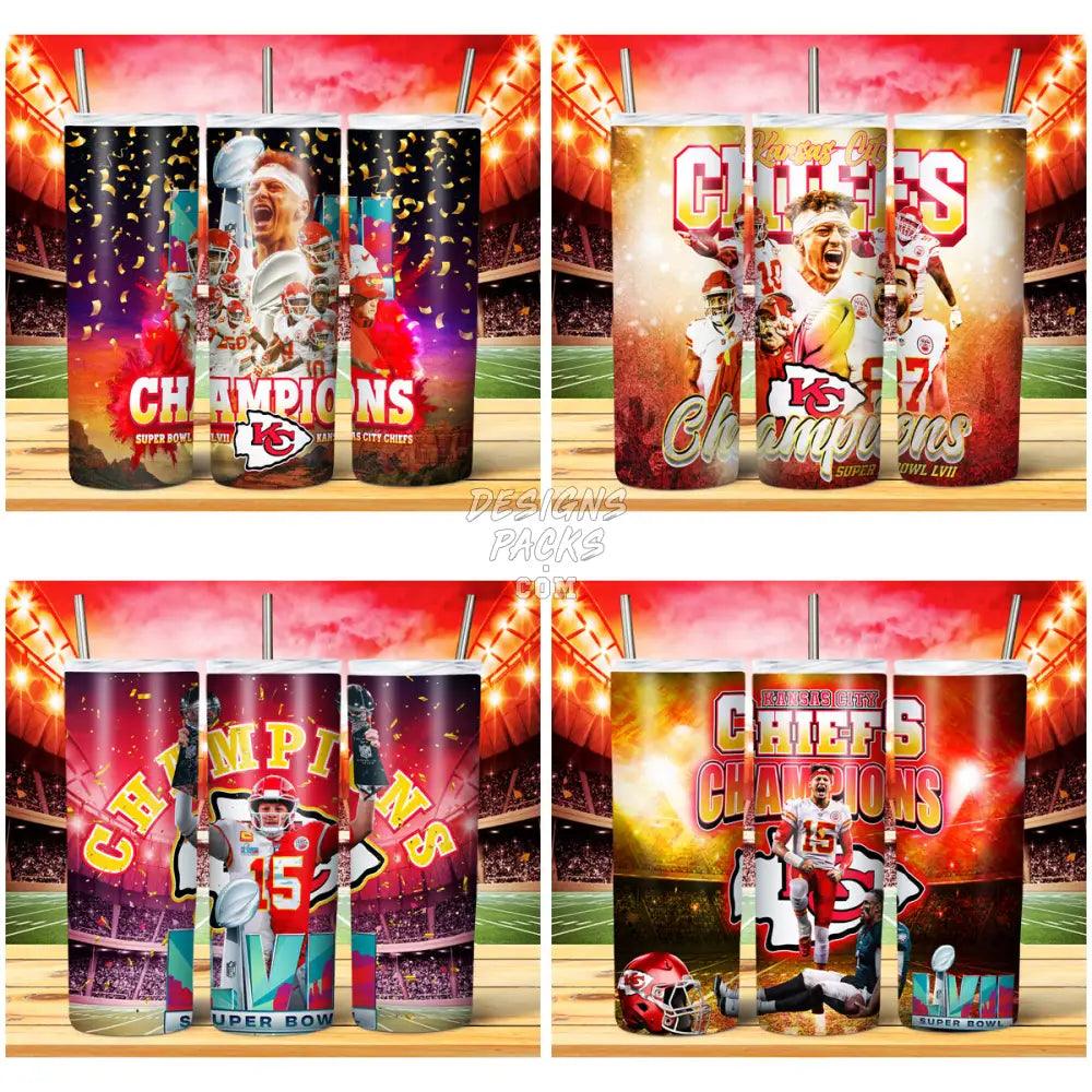 11 Chiefs Super Bowl Champions Lvii Tumbler Wrap Bundle Jpg