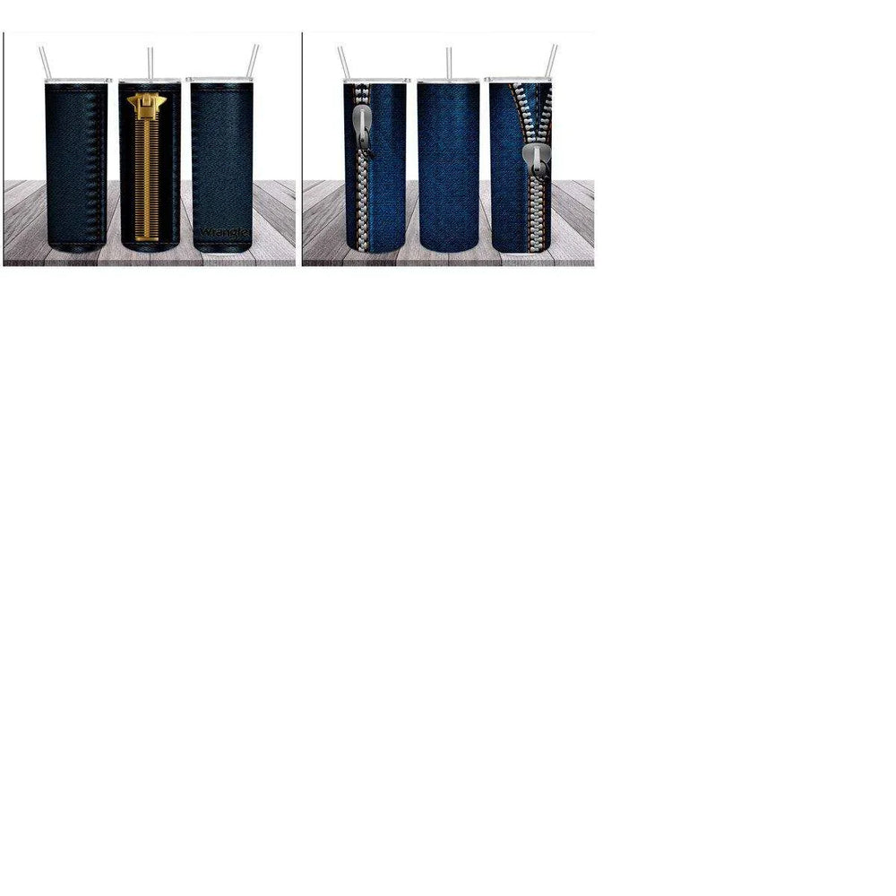 11 Denime Style Tumbler Wrap Designs Bundle JPG