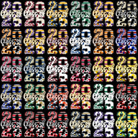 Load image into Gallery viewer, 110 Class Of 2025 Graduation Dots Designs Bundle PNG
