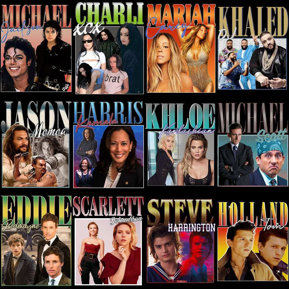112 Pop Culture Homage Bundle Mixed Icons Designs Bundle PNG