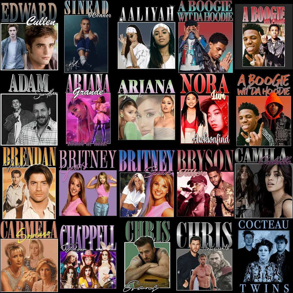 112 Pop Culture Homage Bundle Mixed Icons Designs Bundle PNG