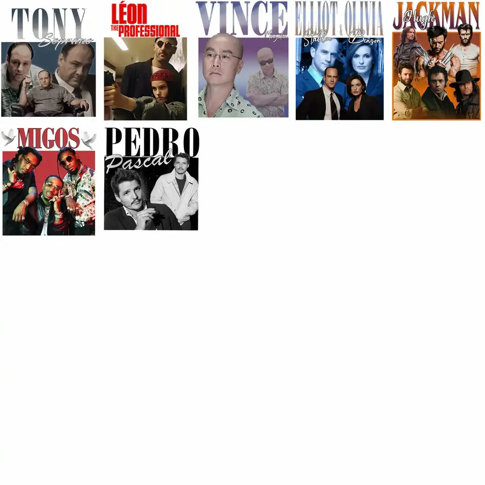112 Pop Culture Homage Bundle Mixed Icons Designs Bundle PNG
